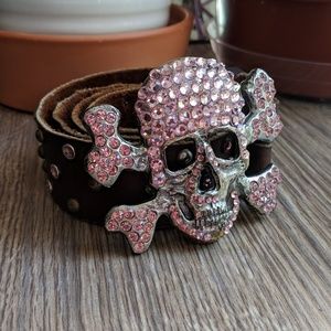 Swarovski Crystal Jolly Roger Belt - Medium